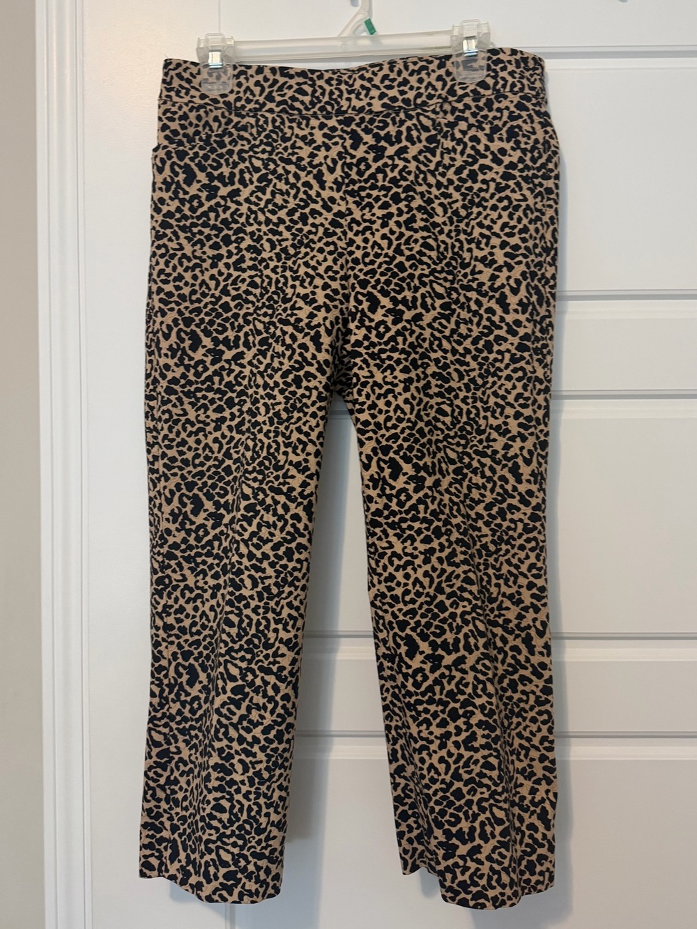 Women’s Leopard Print Pants - Black and Tan